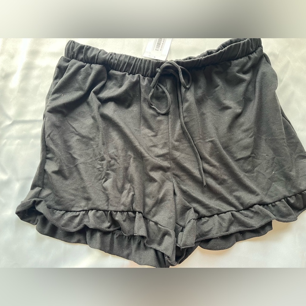 Heimish USA Ruffle Bottom Drawstring Shorts